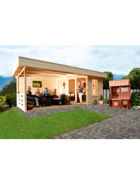 Gartenhaus »Nina 28B mit Terrasse«, BxT 640x340 cm Standard